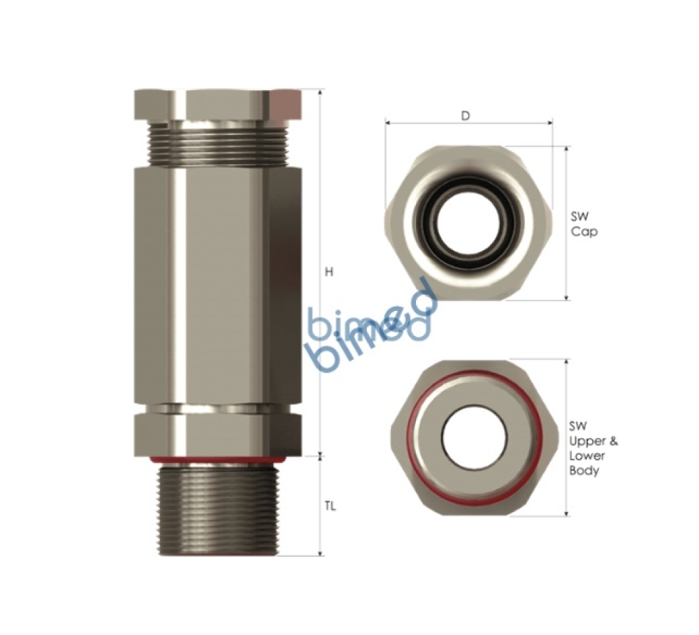 BIMED IEP Bimed Exdb/eb CENTAURUSA Barrier Cable Glands for All Types